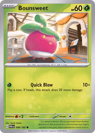 Bounsweet 8/182 Pokemon card