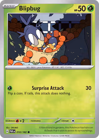 Blipbug 10/182 Pokemon card