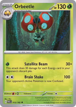 Orbeetle 12/182 Pokemon card