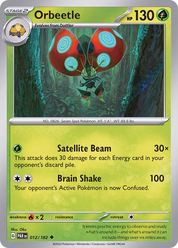 Orbeetle 12/182 Pokemon card
