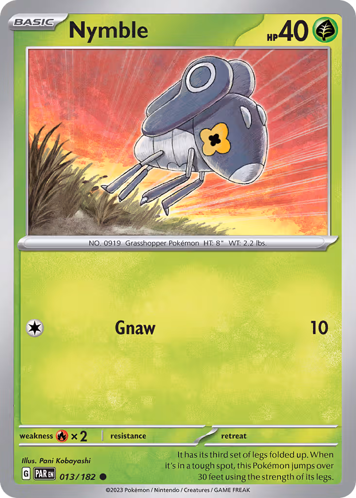 Nymble 13/182 Pokemon card