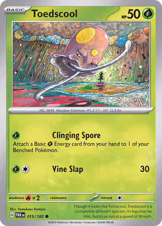 Toedscool 15/182 Pokemon card