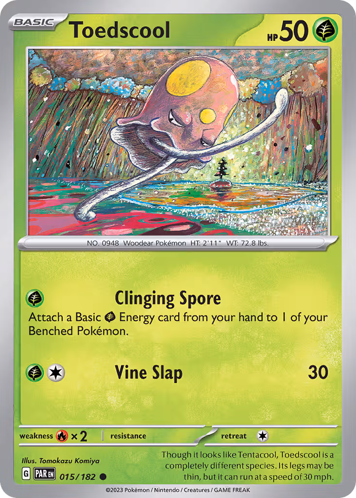 Toedscool 15/182 Pokemon card