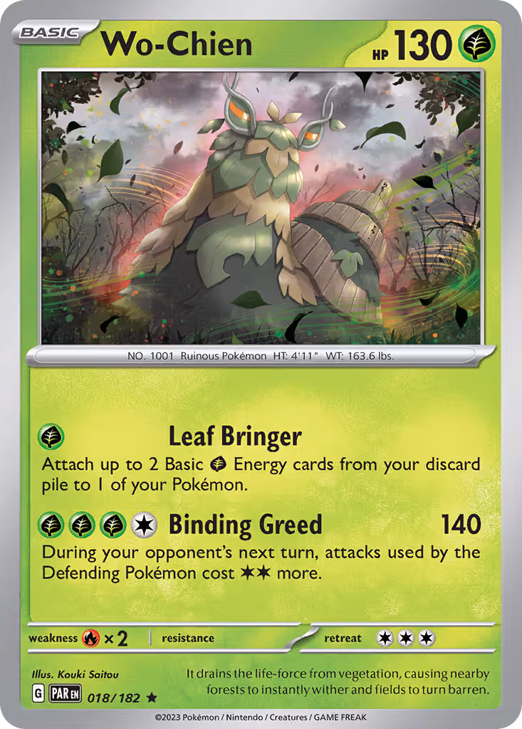 Wo-Chien 18/182 Pokemon card