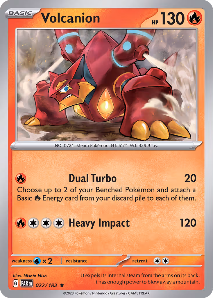 Volcanion 22/182 Pokemon card