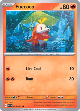 Fuecoco 23/182 Pokemon card