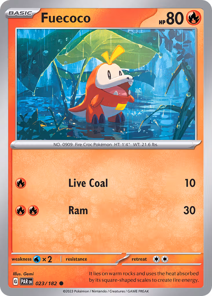 Fuecoco 23/182 Pokemon card