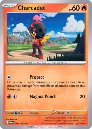 Charcadet 25/182 Pokemon card