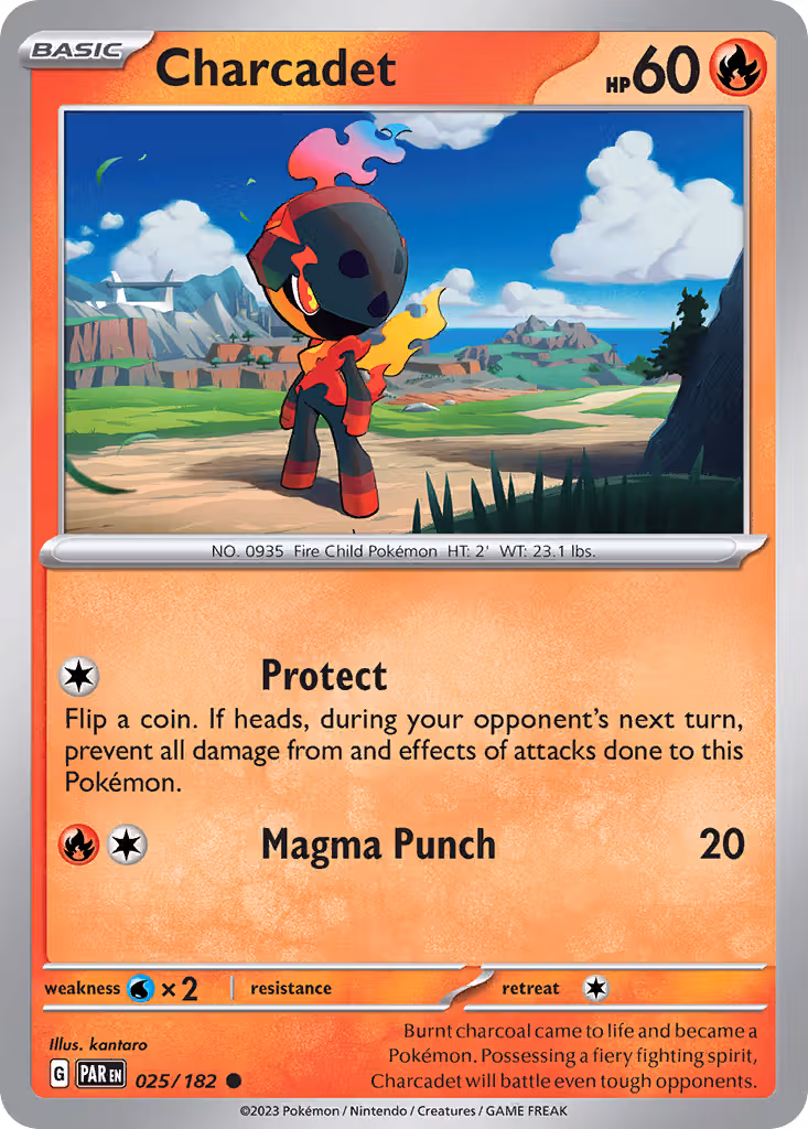 Charcadet 25/182 Pokemon card