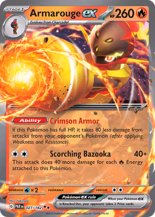 Armarouge ex 27/182 Pokemon card