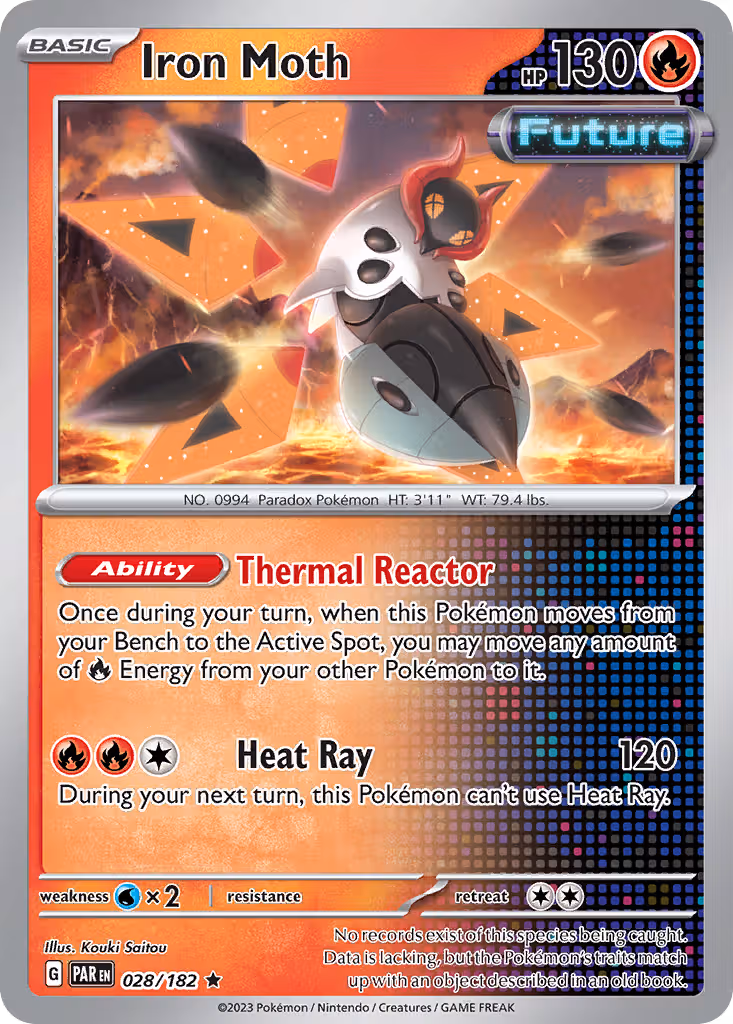 Iron Moth 28/182 Pokemon card
