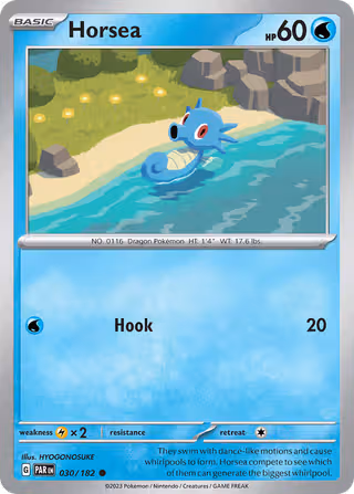 Horsea 30/182 Pokemon card