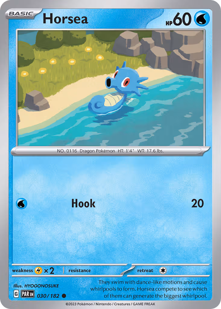 Horsea 30/182 Pokemon card