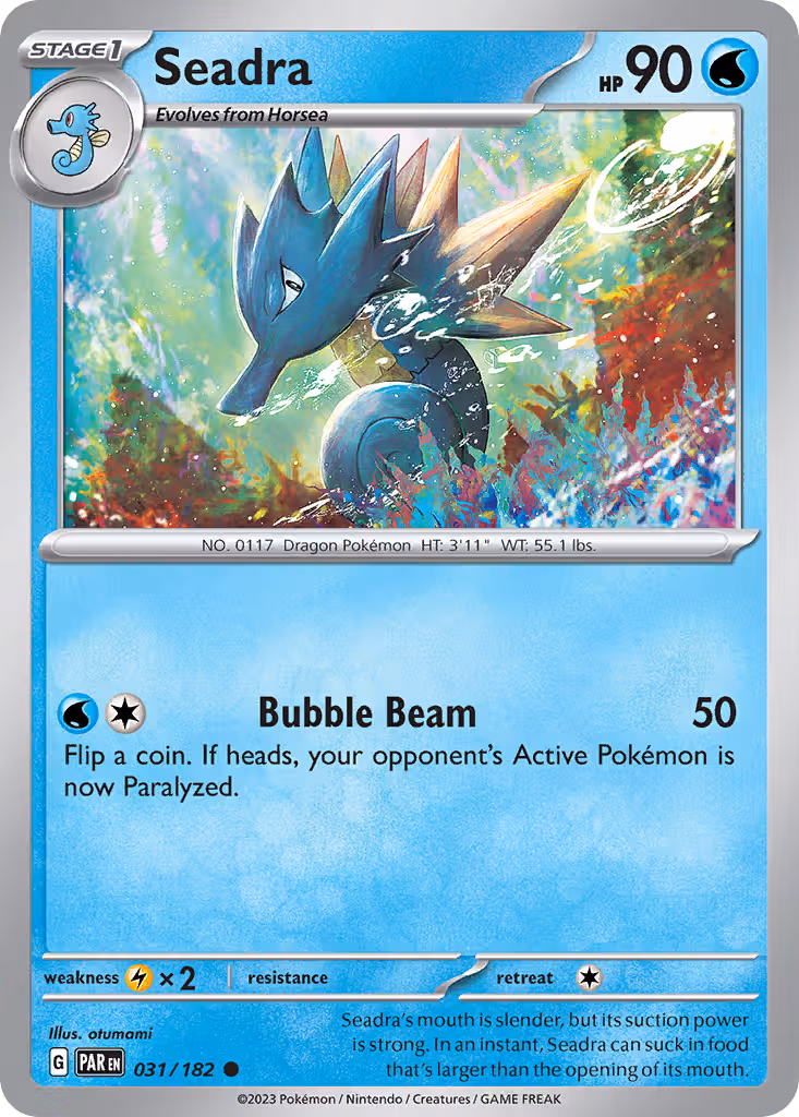 Seadra 31/182 Pokemon card