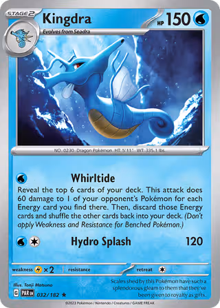 Kingdra 32/182 Pokemon card
