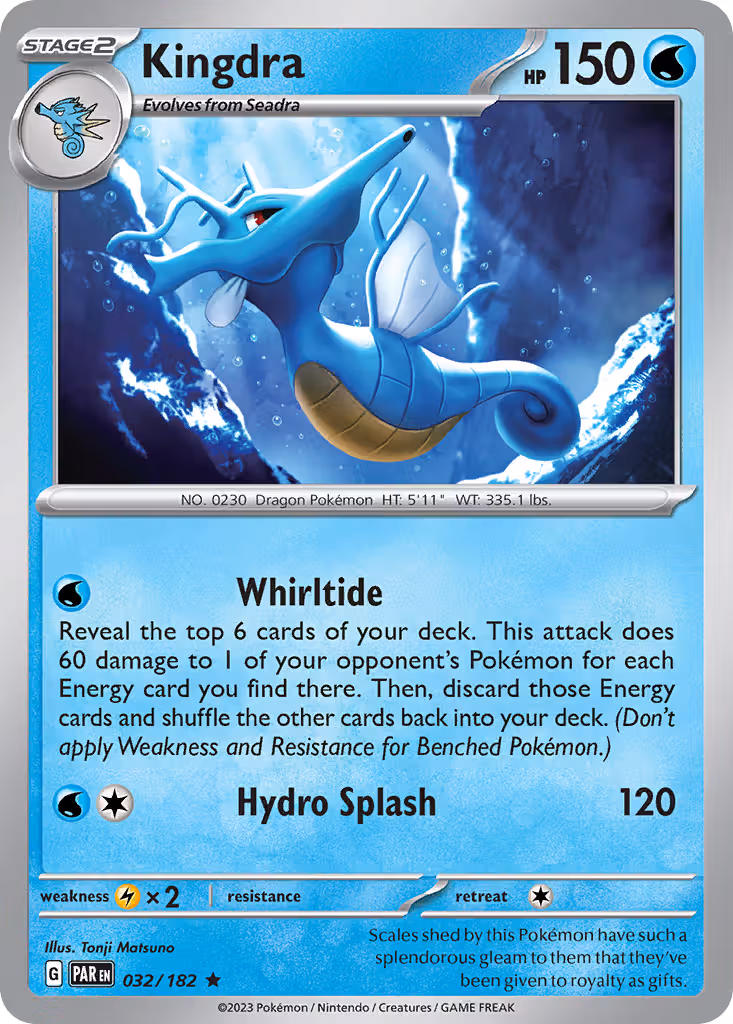 Kingdra 32/182 Pokemon card