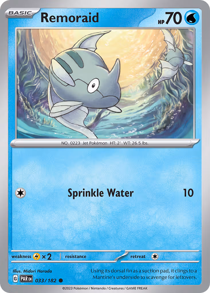 Remoraid 33/182 Pokemon card