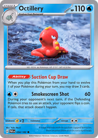 Octillery 34/182 Pokemon card