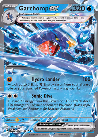 Garchomp ex 38/182 Pokemon card