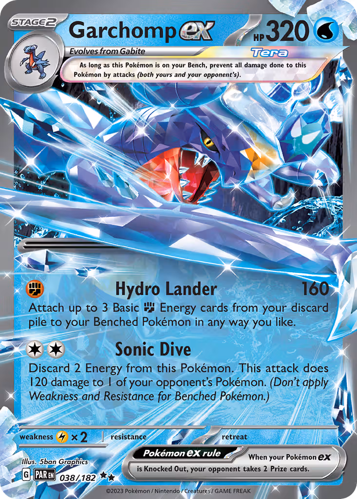 Garchomp ex 38/182 Pokemon card