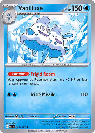 Vanilluxe 45/182 Pokemon card