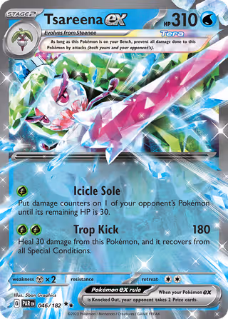 Tsareena ex 46/182 Pokemon card