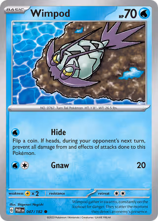 Wimpod 47/182 Pokemon card