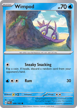 Wimpod 48/182 Pokemon card