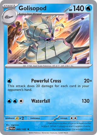 Golisopod 49/182 Pokemon card