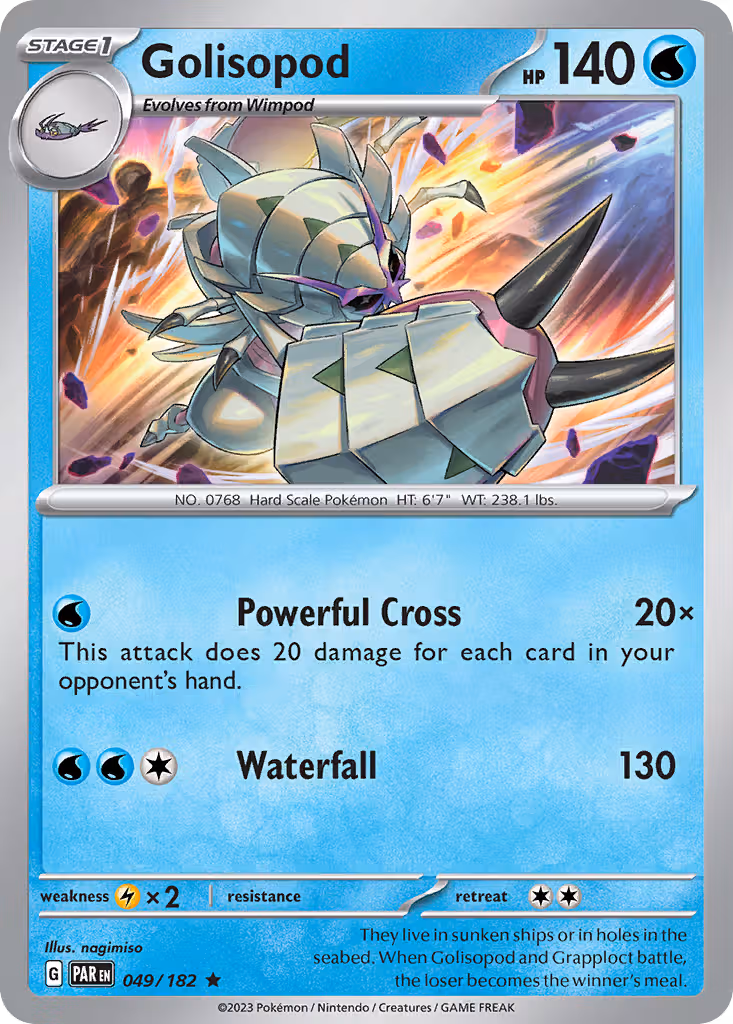 Golisopod 49/182 Pokemon card