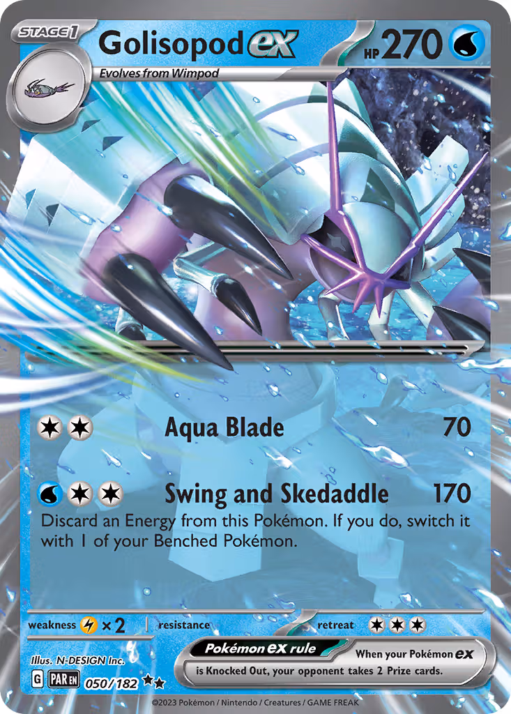Golisopod ex 50/182 Pokemon card