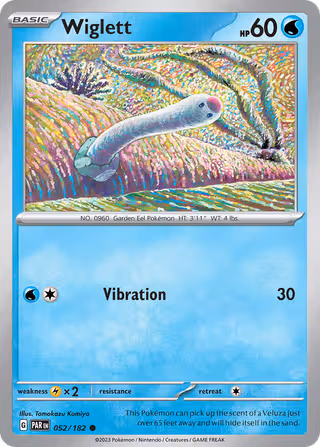 Wiglett 52/182 Pokemon card