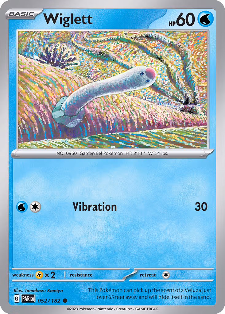 Wiglett 52/182 Pokemon card