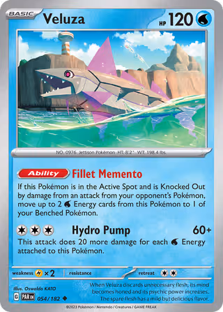 Veluza 54/182 Pokemon card