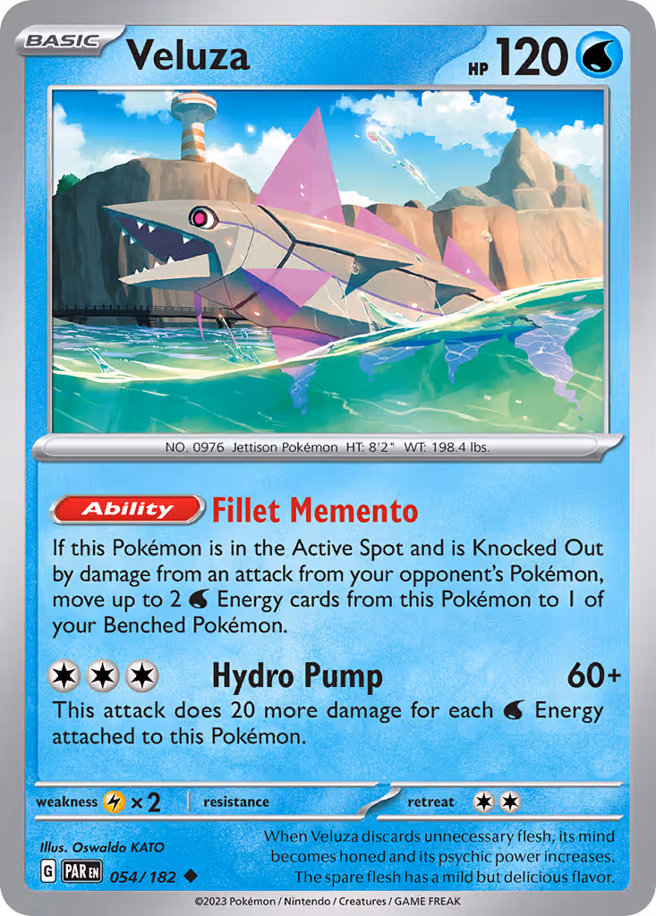 Veluza 54/182 Pokemon card