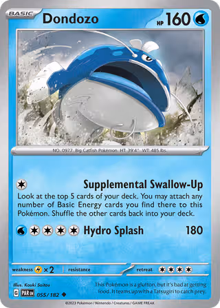 Dondozo 55/182 Pokemon card