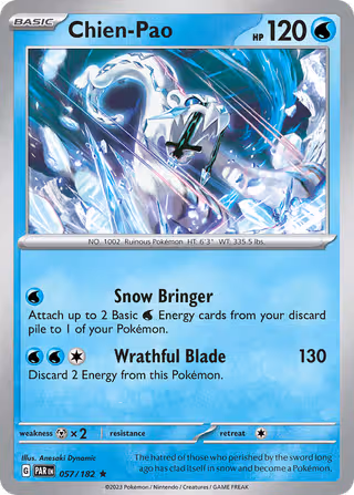 Chien-Pao 57/182 Pokemon card