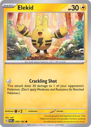 Elekid 59/182 Pokemon card