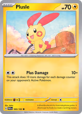 Plusle 60/182 Pokemon card