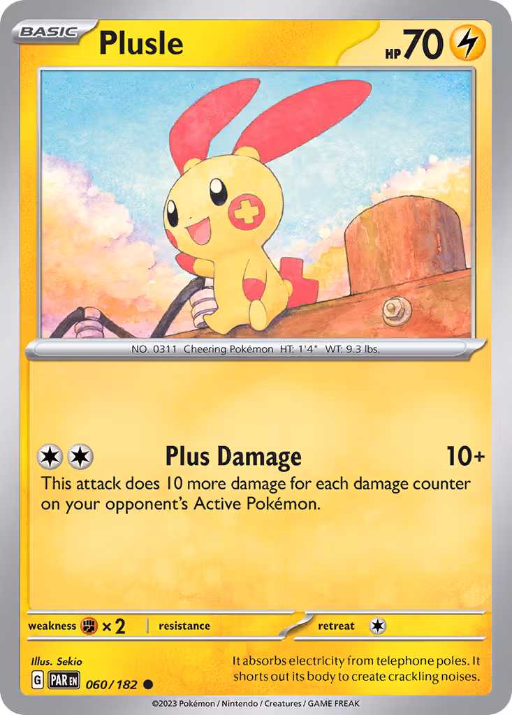 Plusle 60/182 Pokemon card