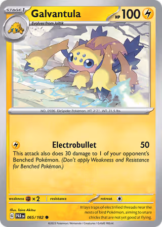 Galvantula 65/182 Pokemon card