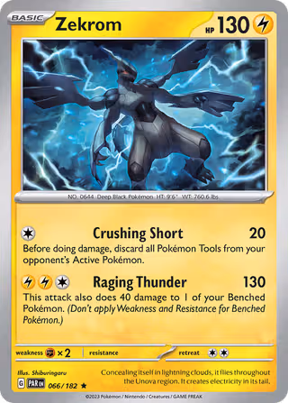 Zekrom 66/182 Pokemon card
