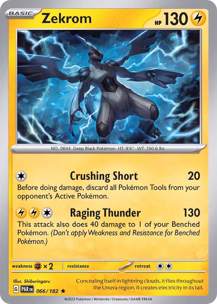Zekrom 66/182 Pokemon card