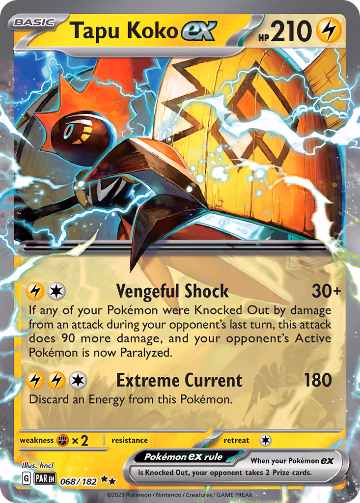 Tapu Koko ex 68/182 Pokemon card