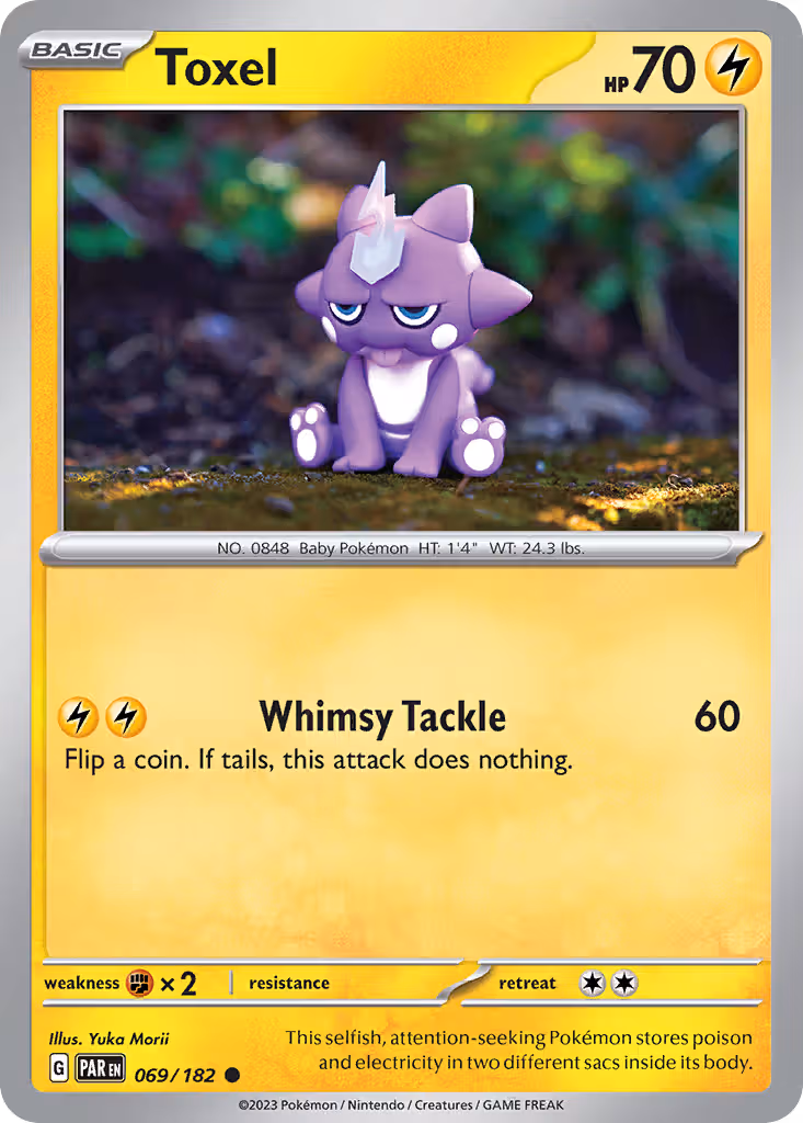 Toxel 69/182 Pokemon card