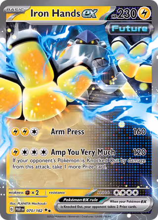 Iron Hands ex 70/182 Pokemon card