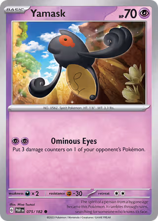 Yamask 75/182 Pokemon card