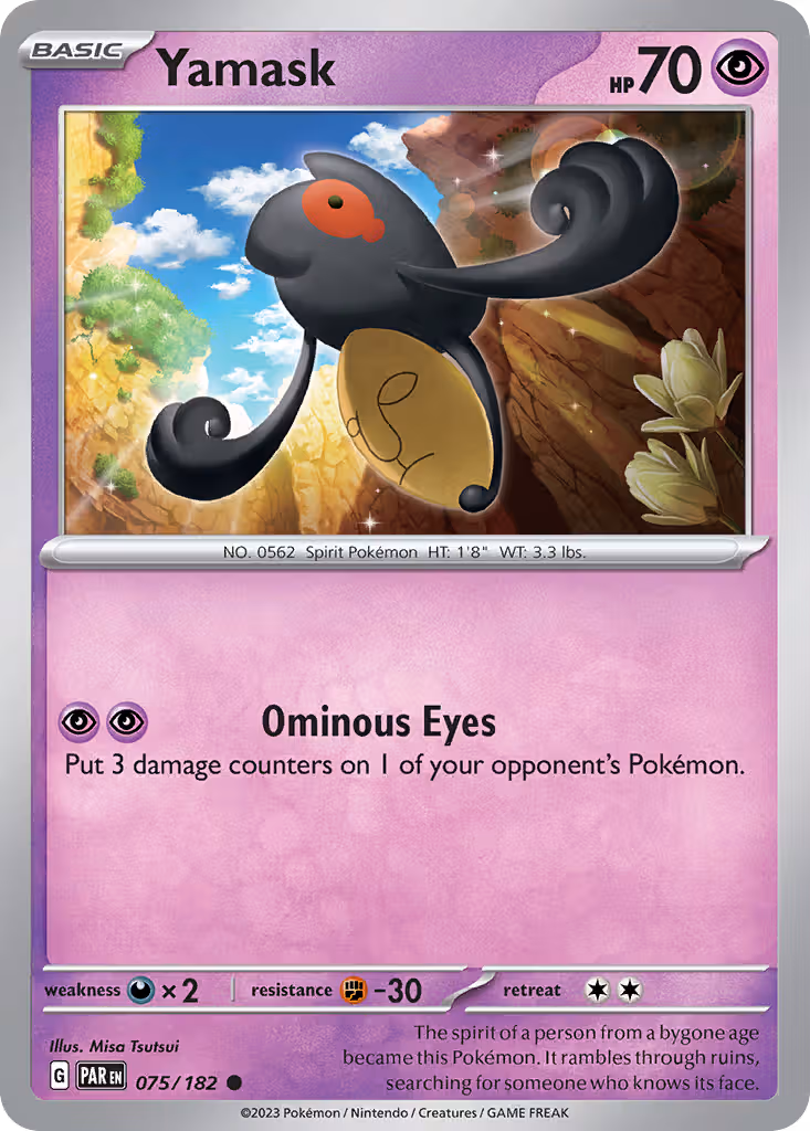 Yamask 75/182 Pokemon card