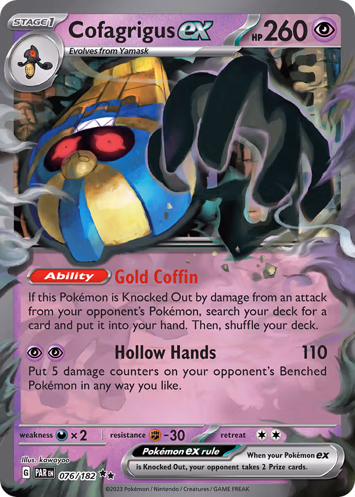 Cofagrigus ex 76/182 Pokemon card