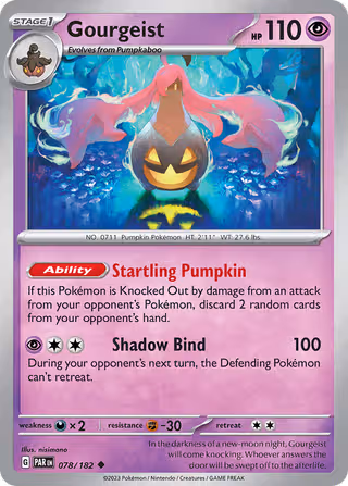 Gourgeist 78/182 Pokemon card